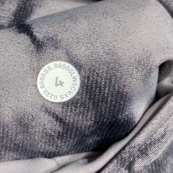 lululemon | size 4 Fast and Free Tight II 25" *Game Day Dark Chrome Black multi - Picture 10 of 11